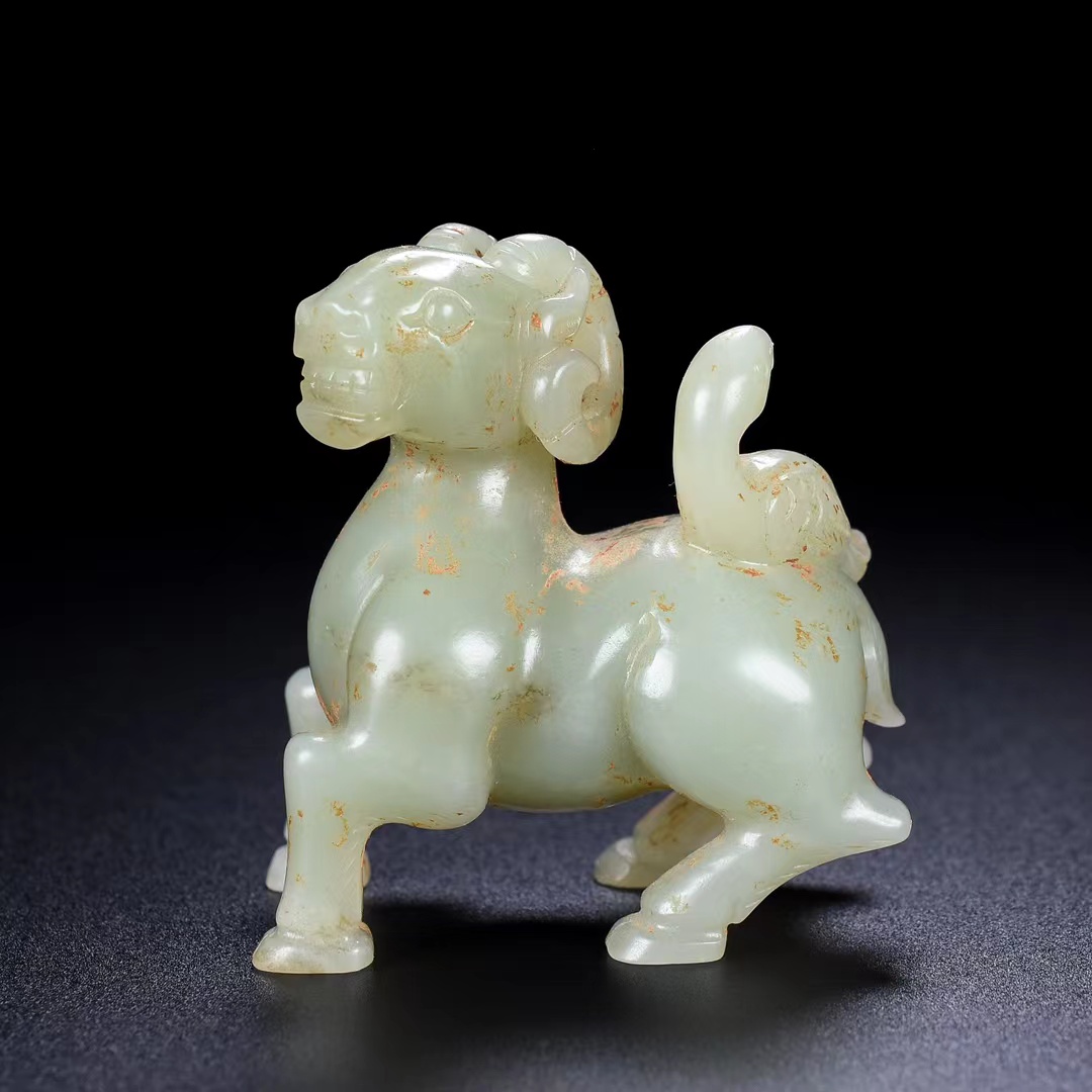 旧藏  精品和田玉羊摆件 至真至善 遇羊呈祥 饱满圆润 洋洋如意