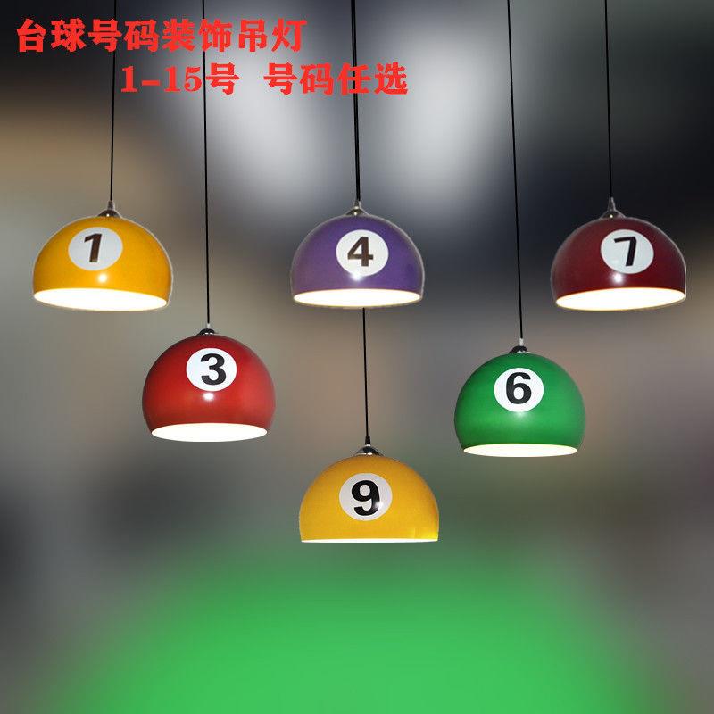 台球号码装饰吊灯台球厅吧台灯台号灯LED装修装饰个性创意数字灯