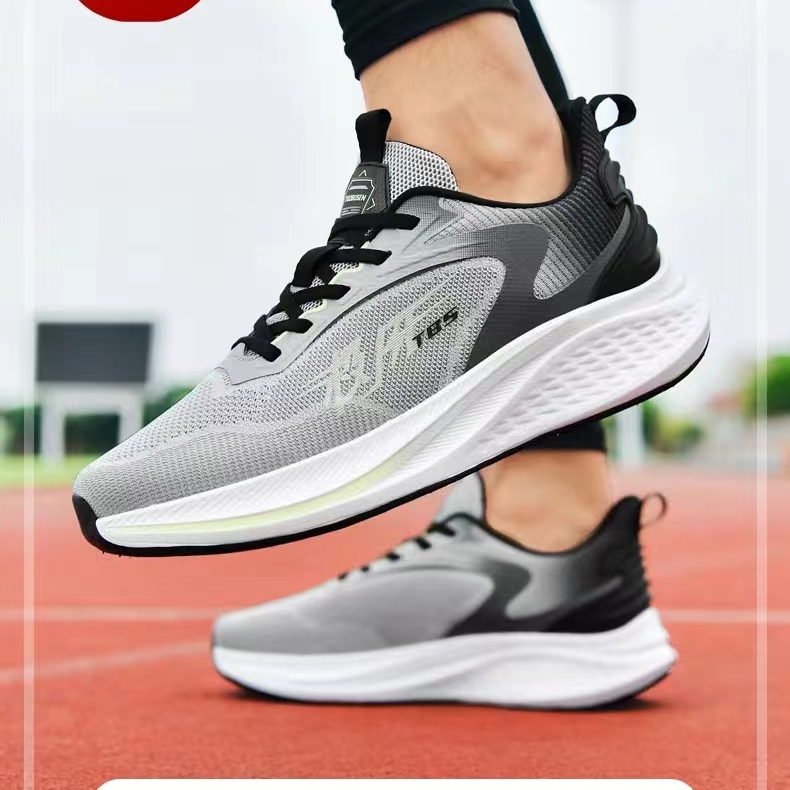 拓步森3193款男式极风助力男跑鞋时尚轻便减震透气舒适