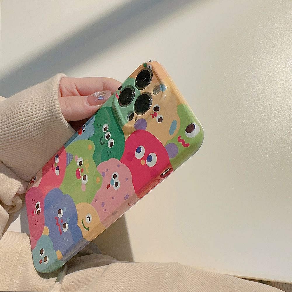 网红爆款苹果13pro max手机壳围观小怪兽iphone14pro菲林壳菲林壳