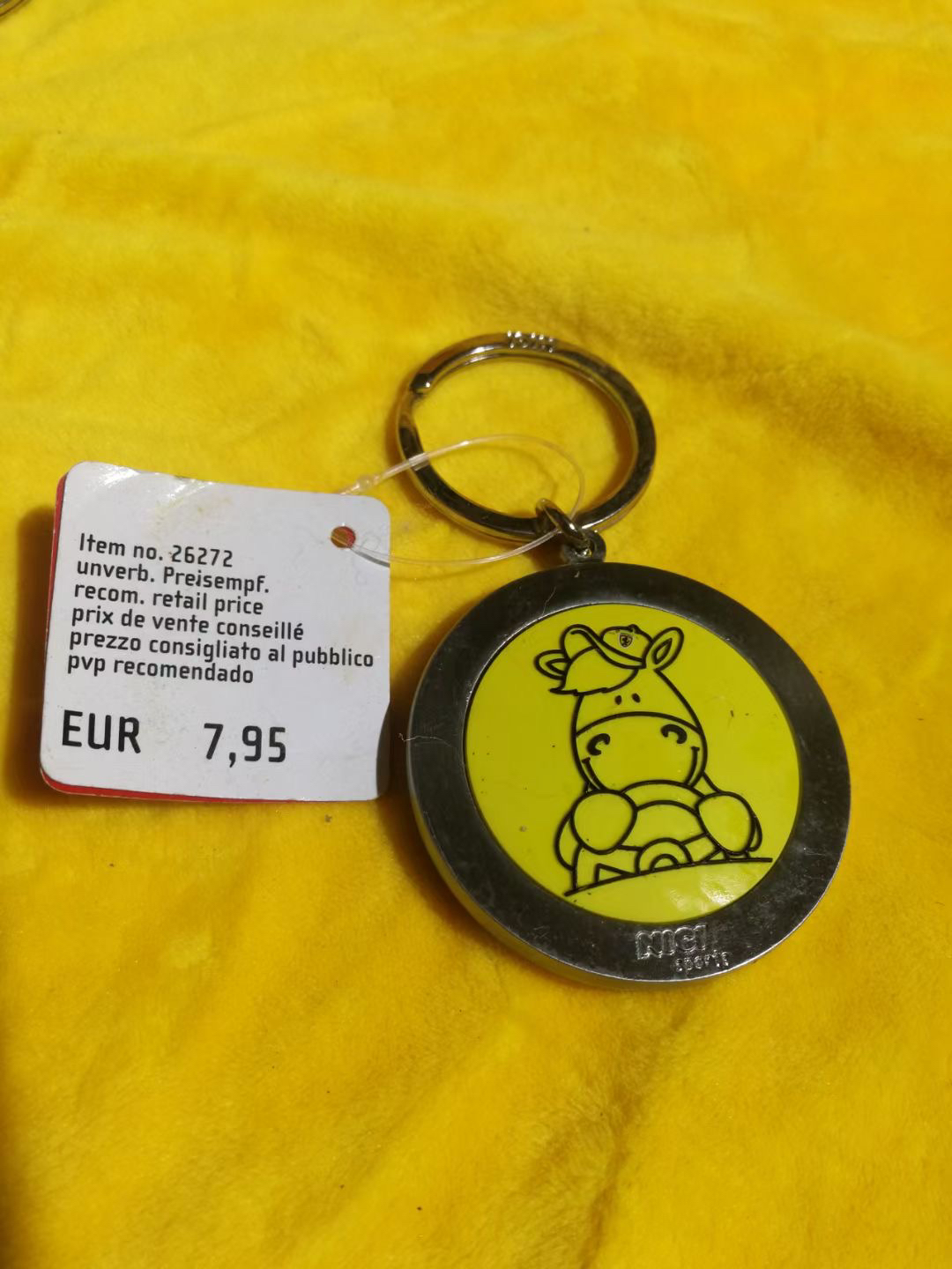 德国NICI合作款圆盾钥匙扣直径5厘米重20克微瑕疵库存钥匙圈挂件