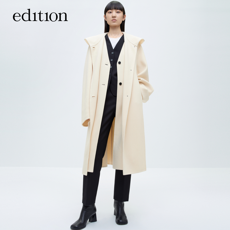 【赵老板专属】edition毛呢外套可拆两件套连帽大衣#EBC4OVCT03