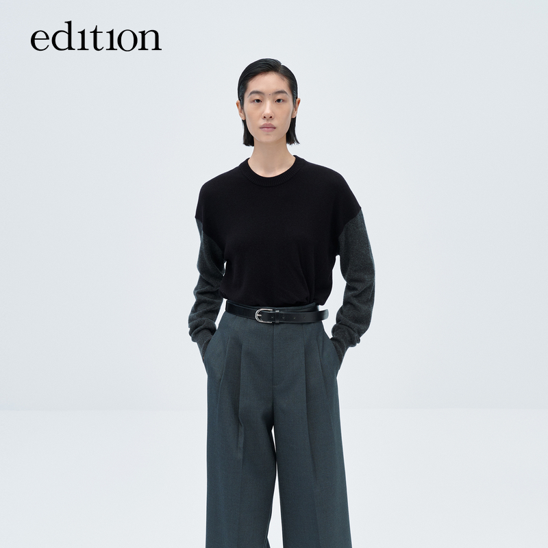 【赵老板专属】edition解构扭结山羊绒绵羊毛衫#EBC4SWT025