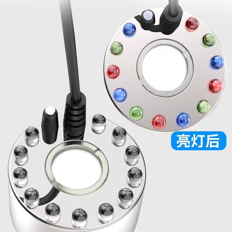 流水摆件配件水泵分线器灯带水晶球加湿雾化器美观风水摆件流水