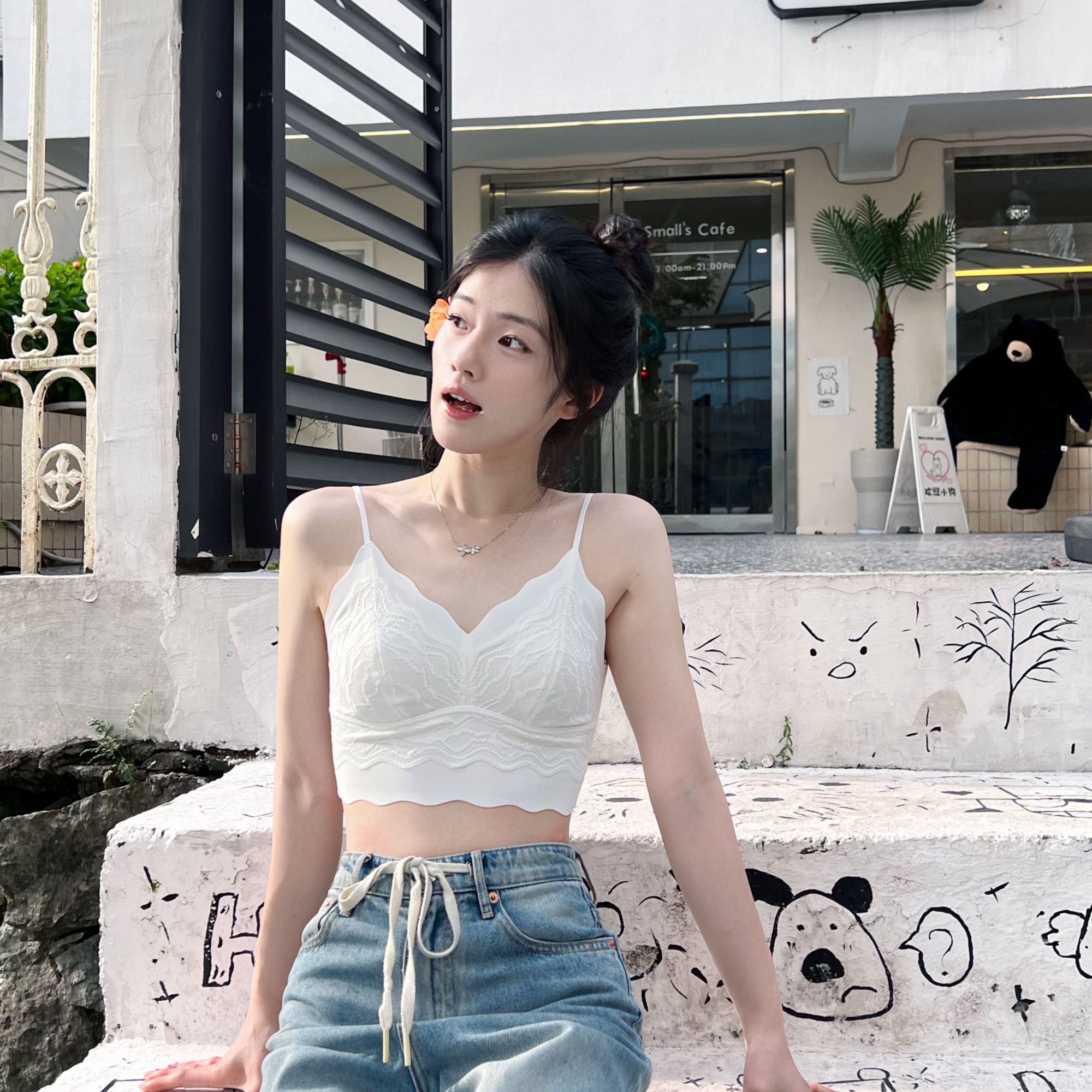 UMOY兔耳朵法式美背