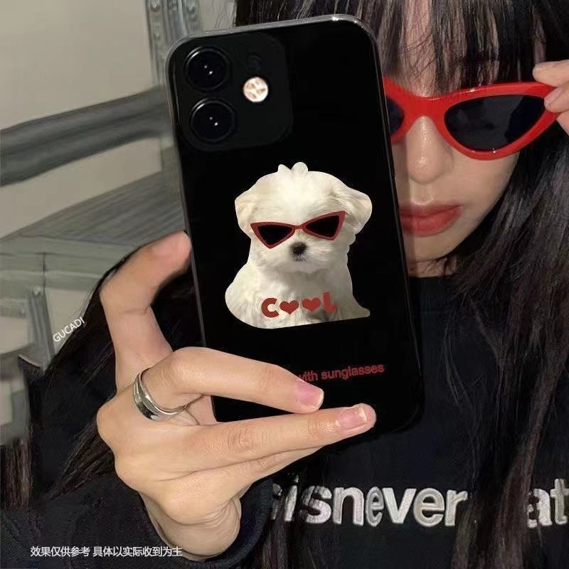 高级黑酷狗适用iPhone13/14Promax苹果12手机壳xs全包xr男女7p/8p