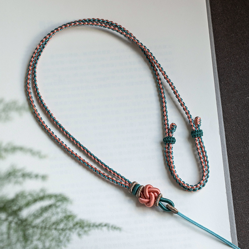 非金属布艺项链 全手工编织吊坠挂绳男女高档项链绳挂件绳高端绳