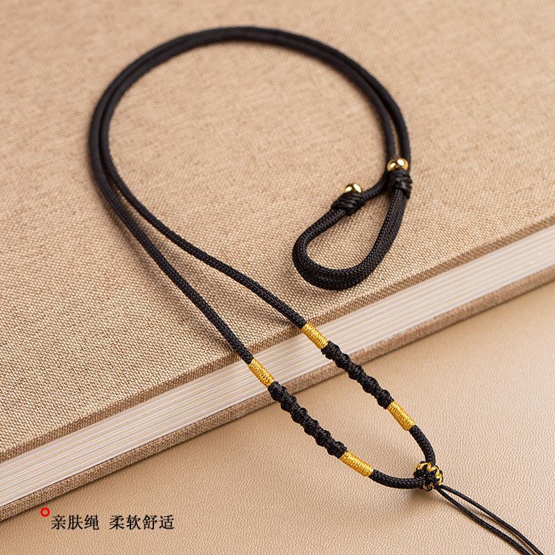 非金属布艺项链 双11 高端手工编织吊坠挂绳简约男女款饰品项链绳