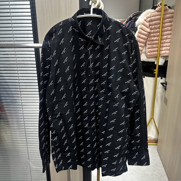 95新 Balenciaga/巴黎世家 满印衬衫/39码