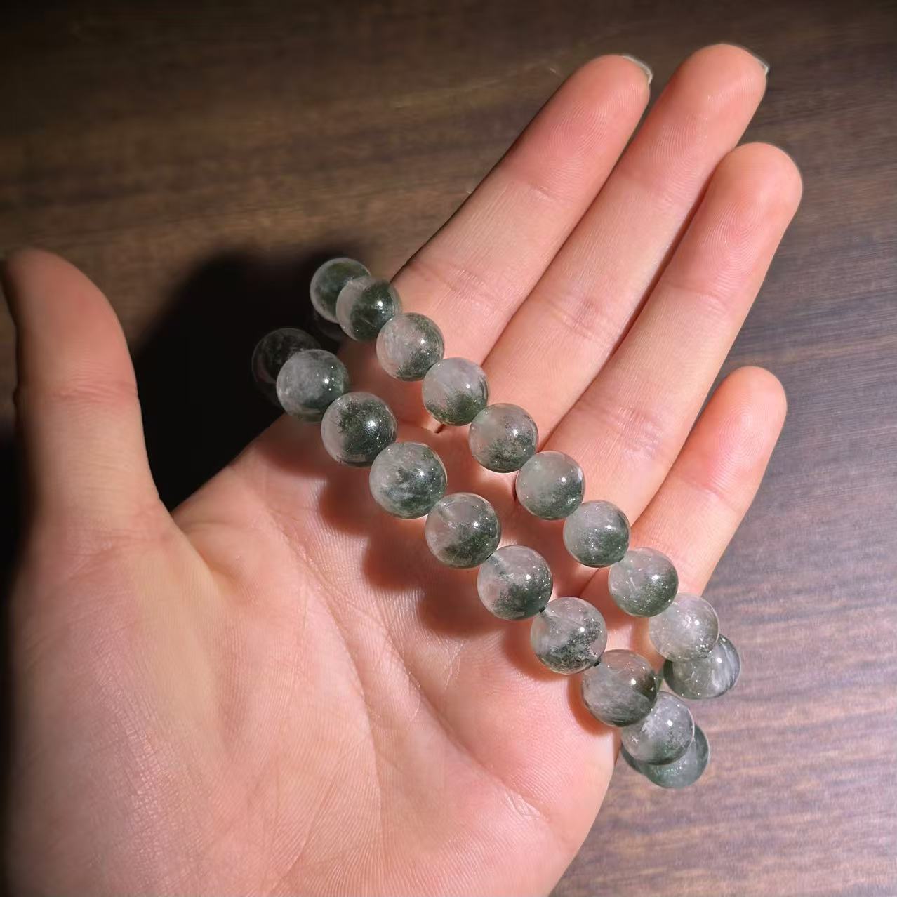 【缪老师严选】YY0146 绿幽灵水晶手链 多样性发其一