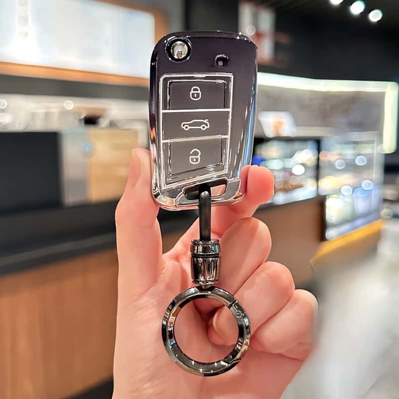 适用大众速腾钥匙套女宝来polo途岳cc凌渡迈腾探岳帕萨特途观L壳