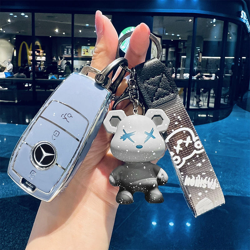 奔驰c260l钥匙套e300l车a200l cla glc gla glb220扣gle350 450壳