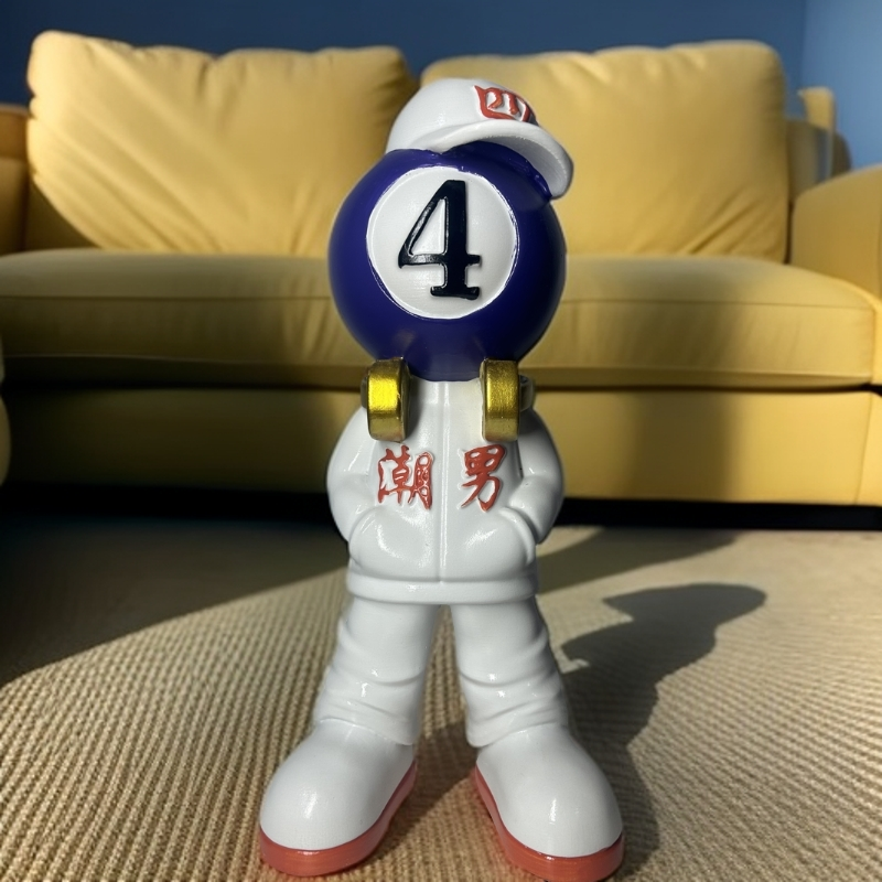 台球黑八桌球人物摆件礼品客厅桌面办公室软装创意家居装饰工艺品