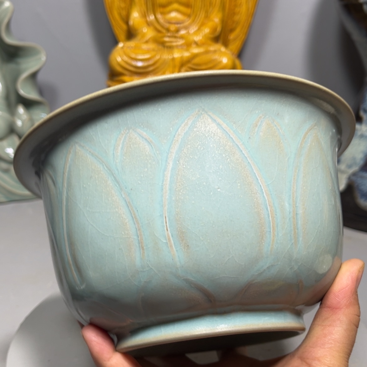 【闪购商品】摆件汝窑碗品相完美