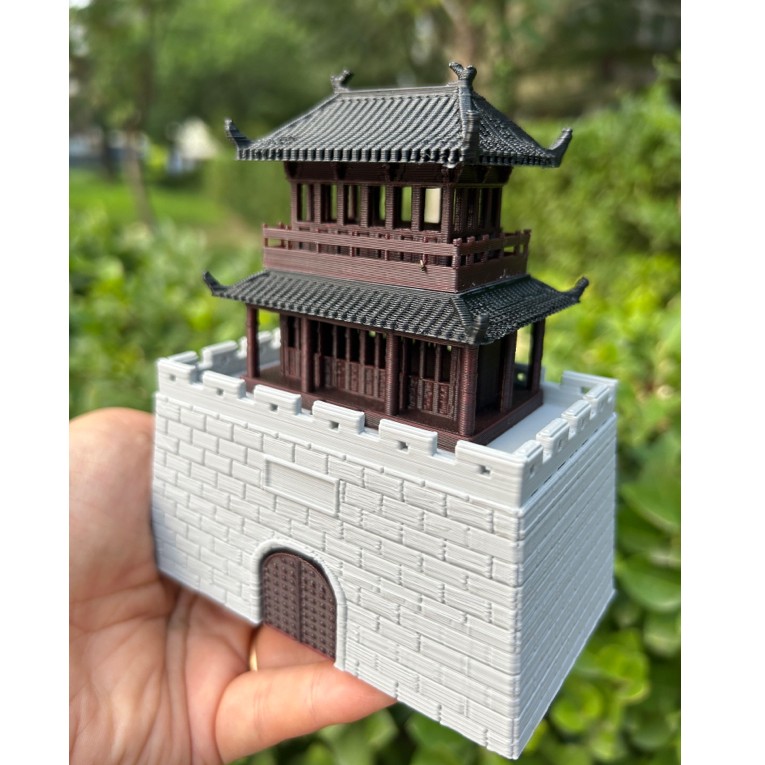 万景楼微景观摆件吸水假山户外景观造景盆景水陆缸摆件防水环保摆