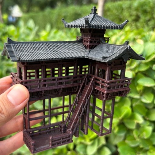 万景楼水陆缸摆件微景观造景户外假山造景盆景景观摆件桌面景观摆