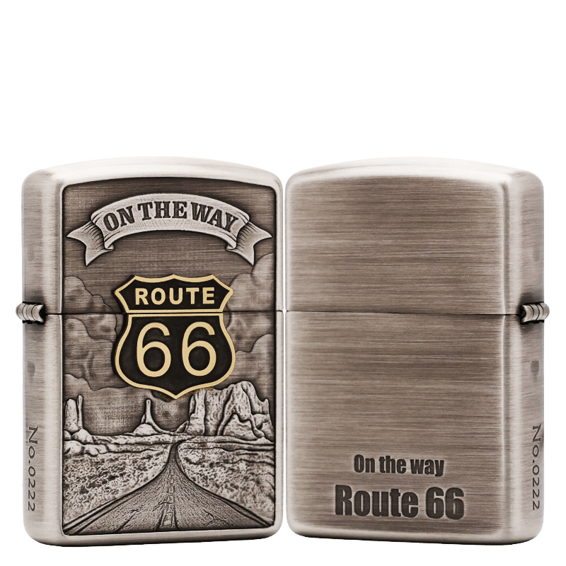 ZIPPO正品打火机/熏银66公路盔甲正品打火机DY9912TZ【林子1】