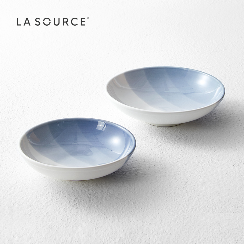 雾海系列汤盘家用加深菜盘子北欧陶瓷西餐汤盘创意大汤碗餐具盘子