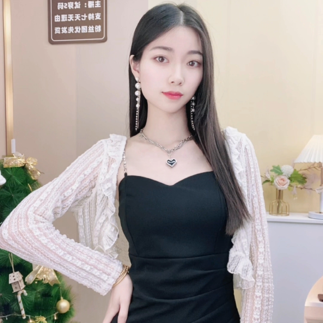 【主播同款披肩】超软蕾丝防晒开衫女薄款夏季小披肩配吊带裙子外搭