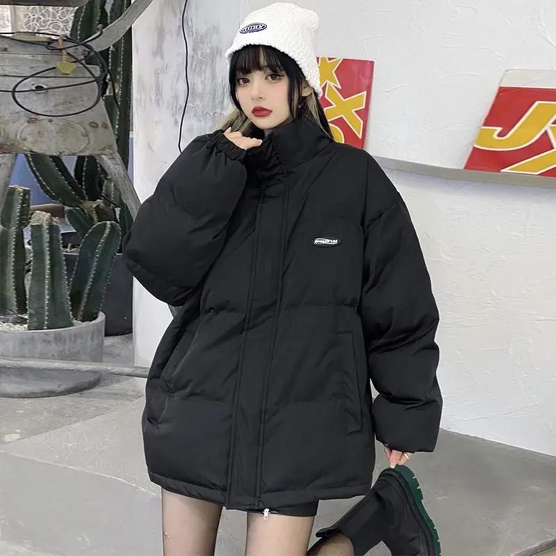 羽绒女2023冬新款加厚面包服韩版棉袄宽松小个子ins棉衣