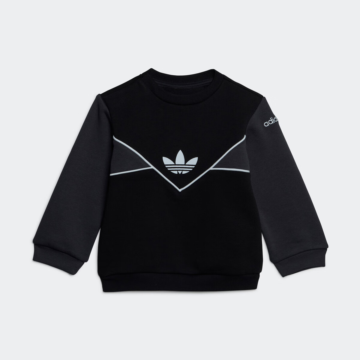 adidas儿童ADICOLOR CREW SET运动长袖圆领套装 IC9113