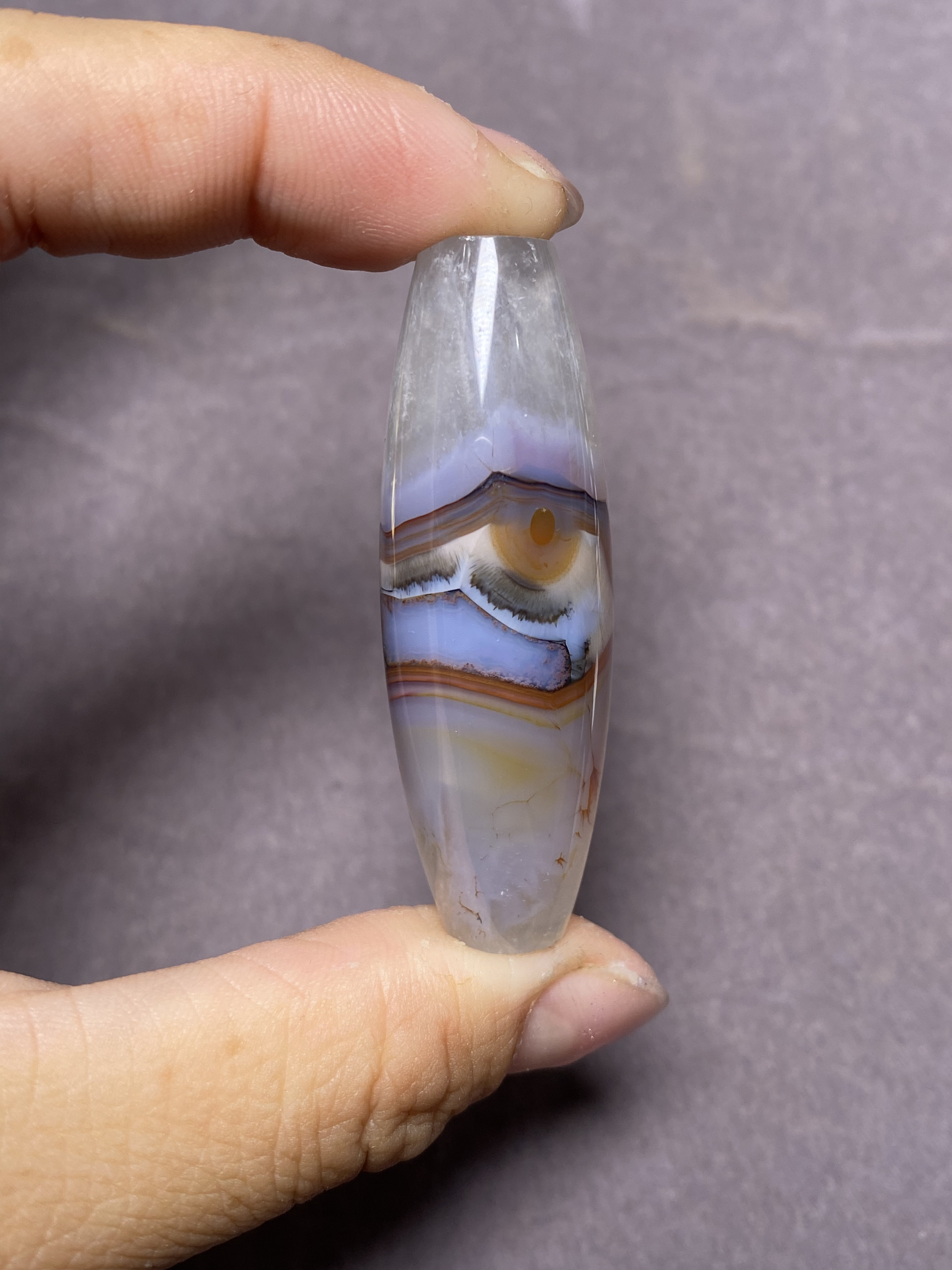 缠丝玛瑙火焰纹发丝眼睛犹如山水日出般的意境