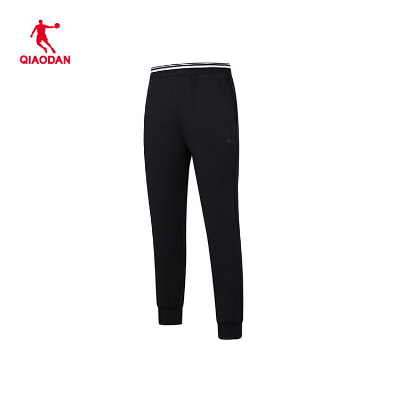 中国乔丹秋季女专业运动综训轻运动加绒针织长裤EKL42232312