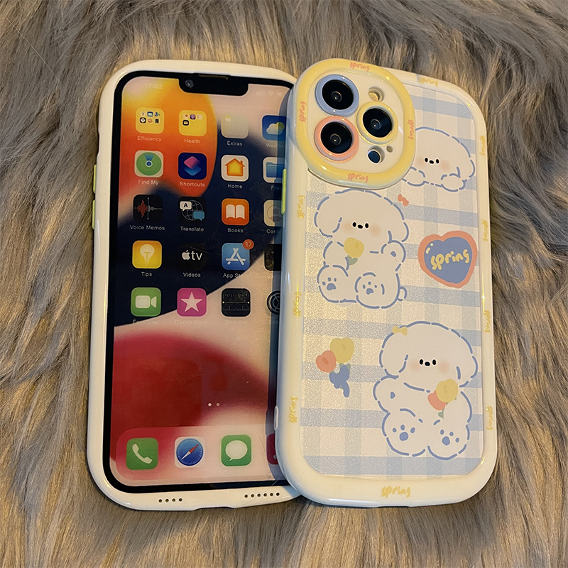 新款三只小狗适用opporeno7手机壳防摔reno7Pro泡芙壳reno7se手机