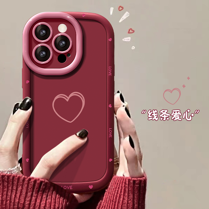新款-爱心适用苹果11手机壳iPhone11pro防摔11promax泡芙手机套保