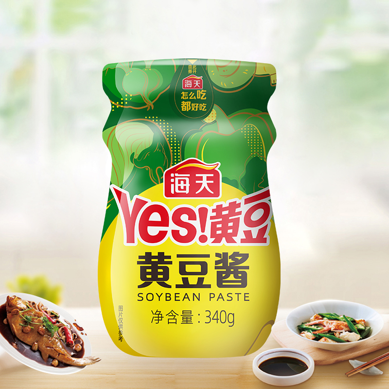 HADAY/海天黄豆酱340g/瓶炒菜拌面麻辣香锅豆瓣酱蒸鱼炖炒酱料