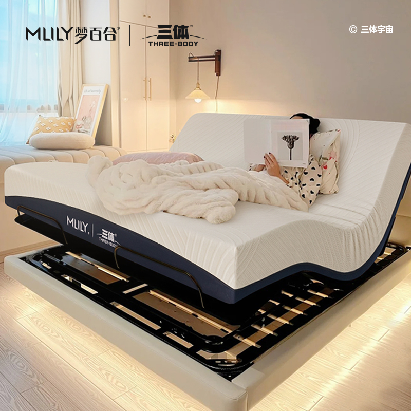 梦百合【三体联名智能床】多功能现代双人电动床高端智能床电动床Q