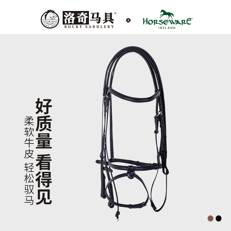 CavassionHorseware牛皮水勒缰 水勒缰水勒缰绳 洛奇马具8218058