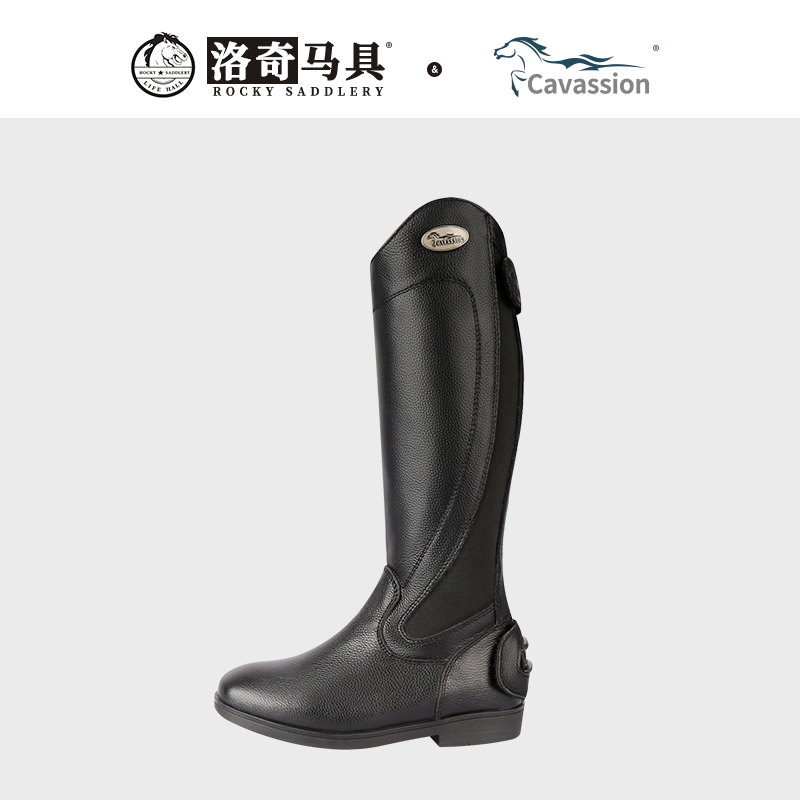 Cavassion儿童马术长靴 骑马长靴 马靴 儿童马术靴8106107