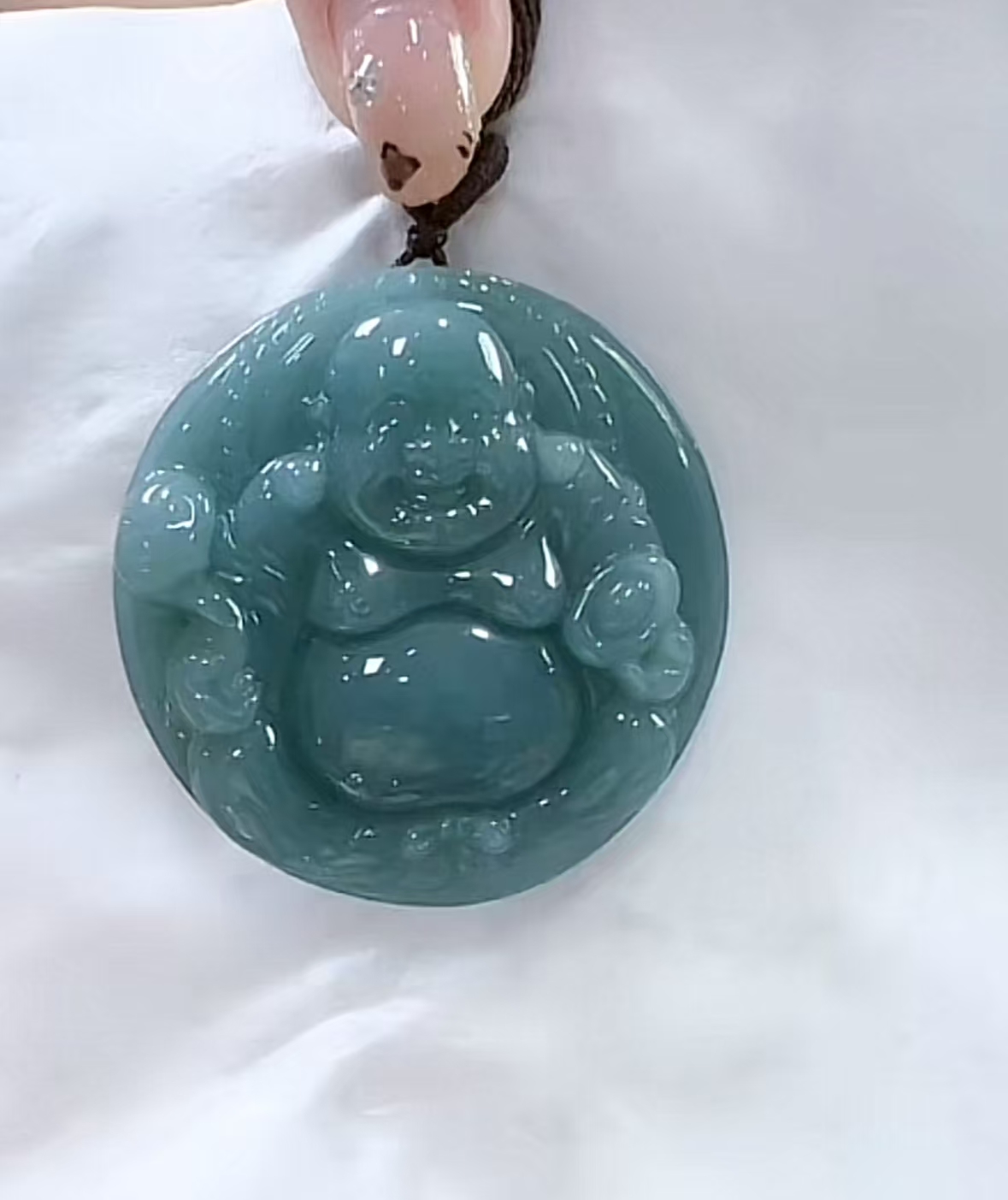 天然翡翠A货佛公吊坠（多样性发货发其一）宽48-51厚10-13送绳