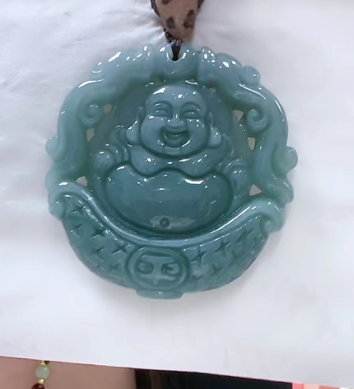 妹妹推荐翡翠A货元宝佛（多样性发货发其一）宽48高48-50厚9送绳10