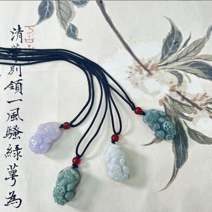 妹妹推荐翡翠A货貔貅（多样性发货发其一）宽15/17高25/28厚11/12
