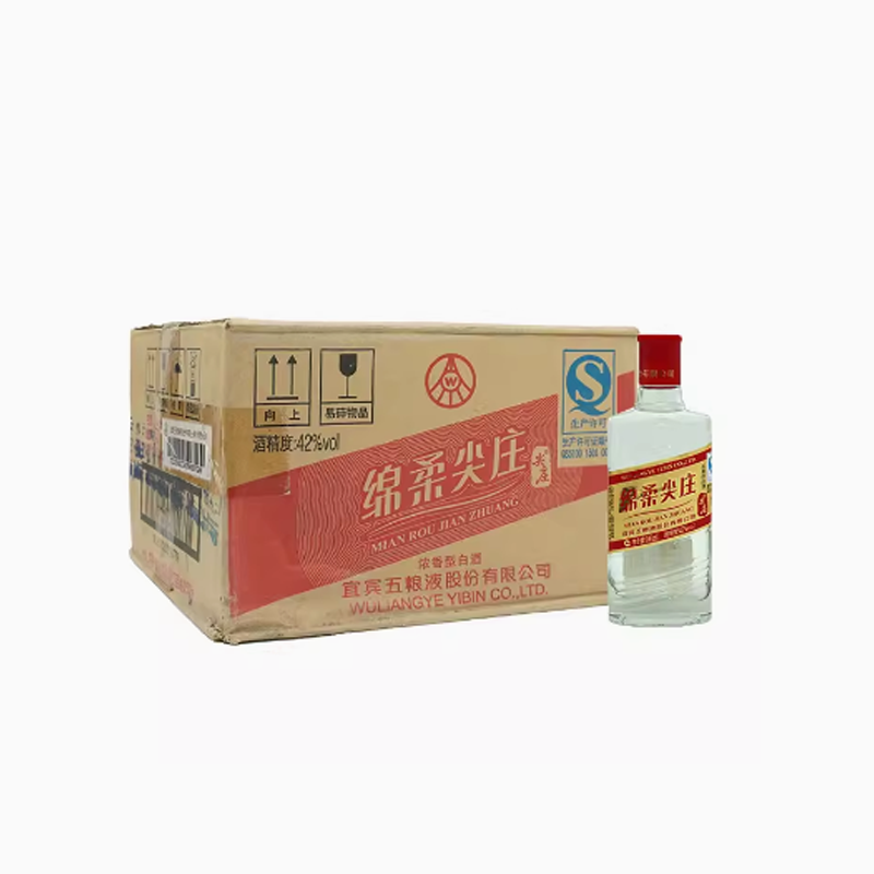 普酱窖尖庄 2016年绵柔尖庄浓香型白酒100ml光瓶口粮酒42度