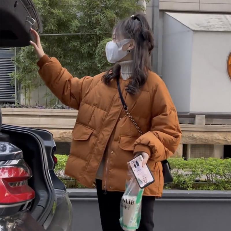 面包服女秋冬装袄2023年新款女韩版小个子学生短款服女冬季加厚