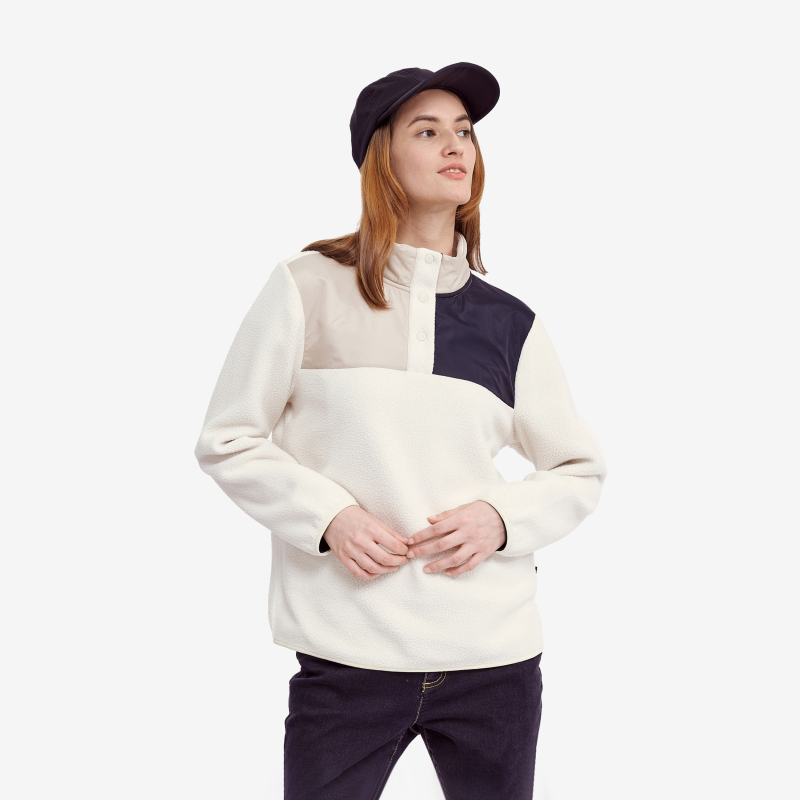  AIGLE艾高户外舒适秋冬半拉抓绒衣女士AZ52