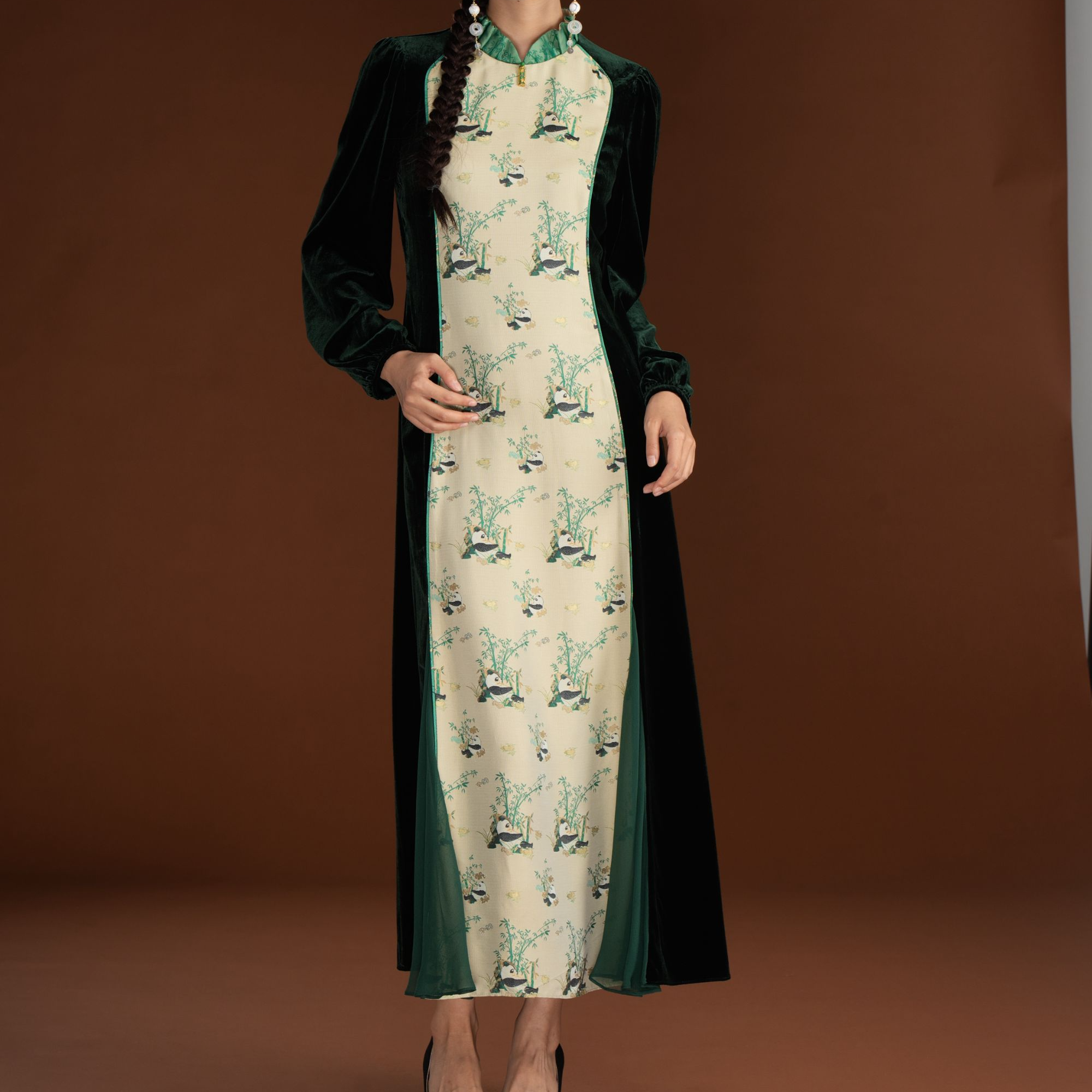 JIXIANGYIJIA/吉祥衣家月华独清（连衣裙）943237129