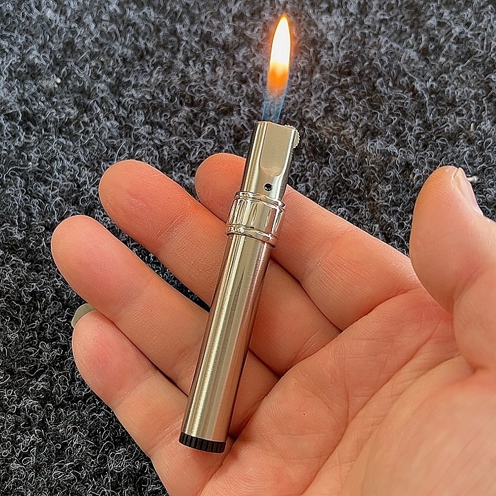 细款充气打火机 可放进烟盒里的打火机 砂轮充气打火机 包邮