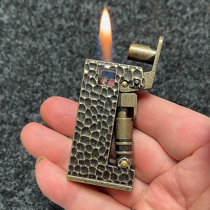 老式弯刀打火机 复古煤油打火机 按压加油老火机 包邮