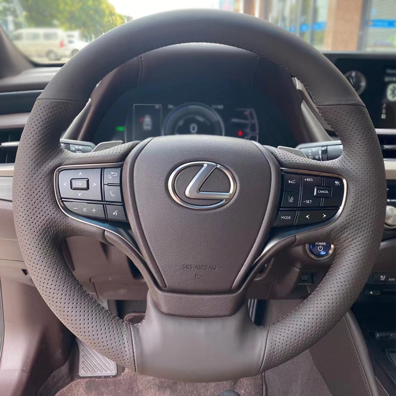 适用于雷克萨斯es200300手缝方向盘套薄款nx es200方向盘把套手缝