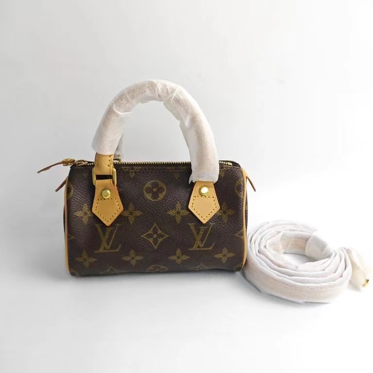 99新 LouisVuitton/路易威登 婉婉/speedy mini枕头包手提/斜挎