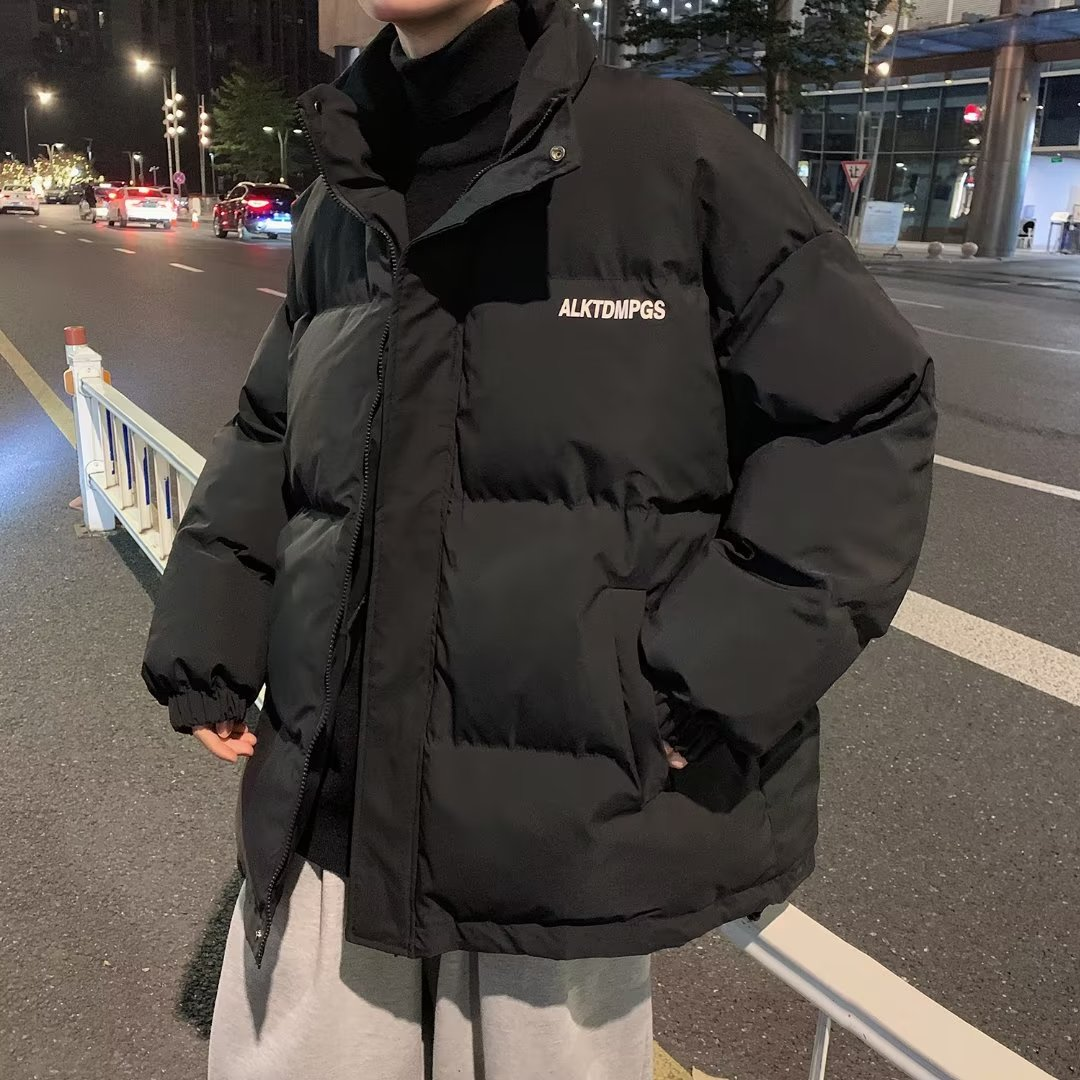 绒服男士冬季新款港风情侣宽松立领青年外套ins潮牌学生面包服