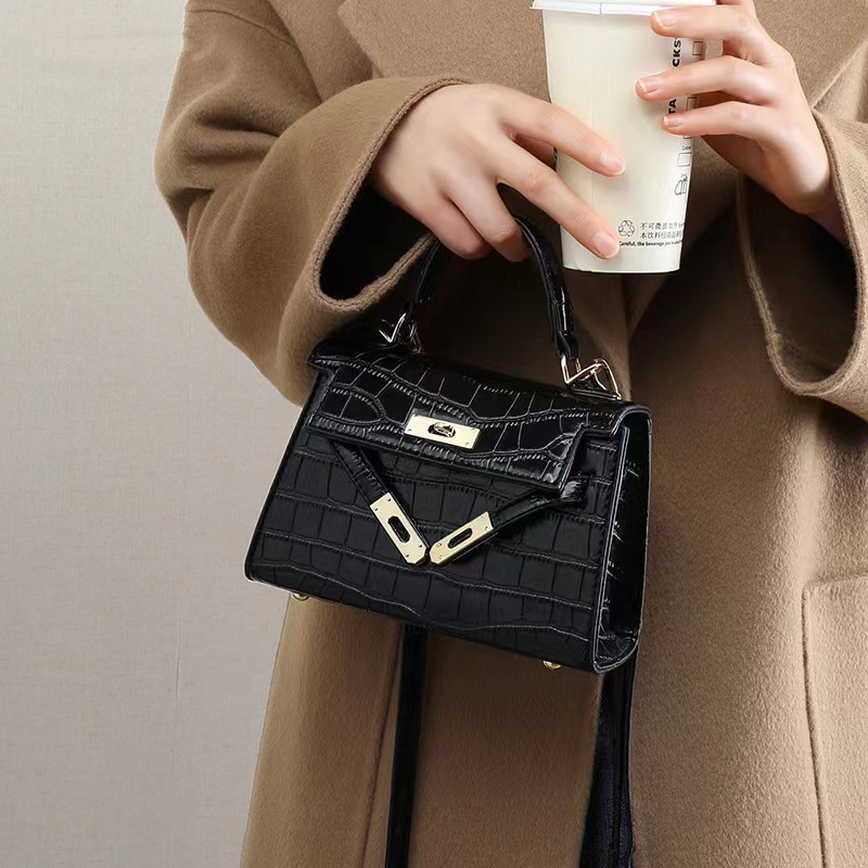 爆款小包包2025新款潮高级感单肩女包斜挎百搭ins洋气凯莉手提包