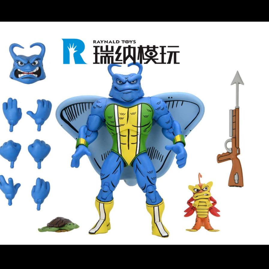 现货 NECA 1/12 忍者神龟 Archie 漫画版 魔鬼鱼 可动人偶 代理版