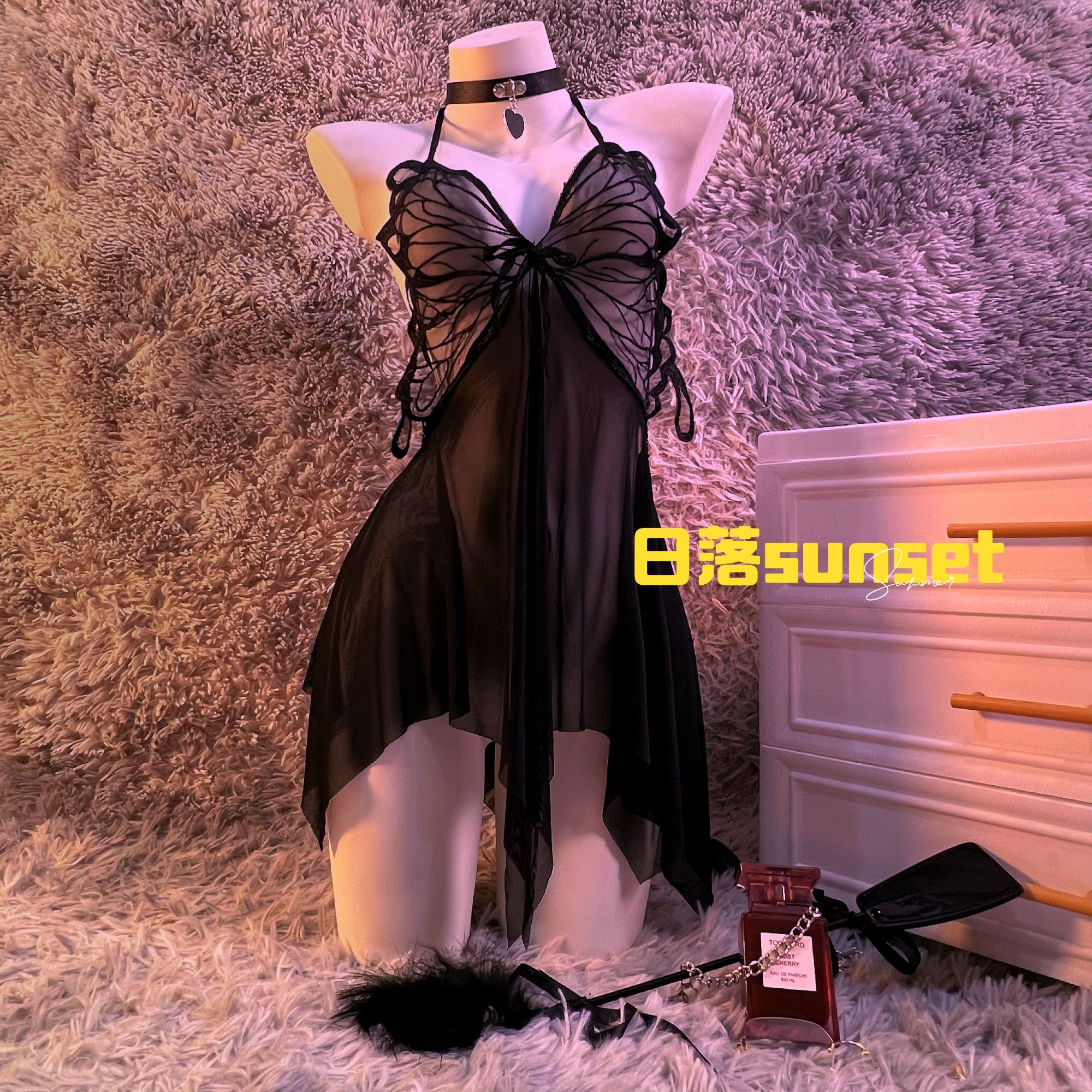 【双11先享】[日落sunset]聚酯纤维 短袖 成人 青情侣战袍女款