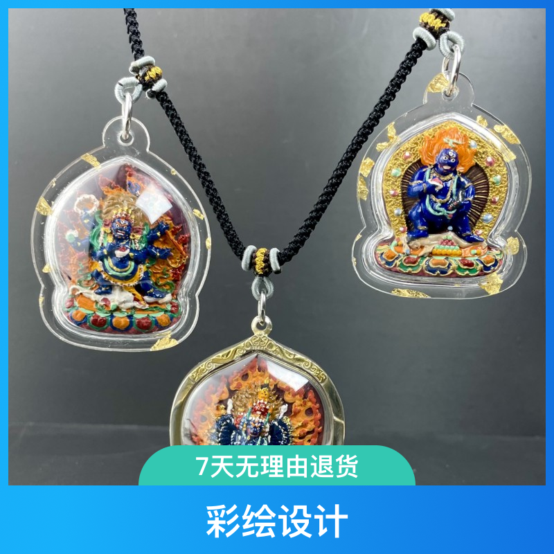藏地泥塑擦擦 善业泥擦 《泥擦彩绘》亚克力包壳 具足开加祝福仪式