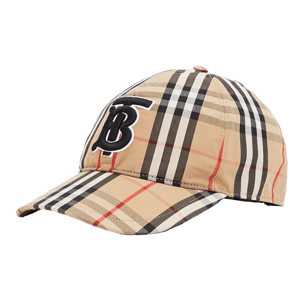 BURBERRY/博柏利 男女时尚驼色格纹经典棉质棒球帽8038504-A7028